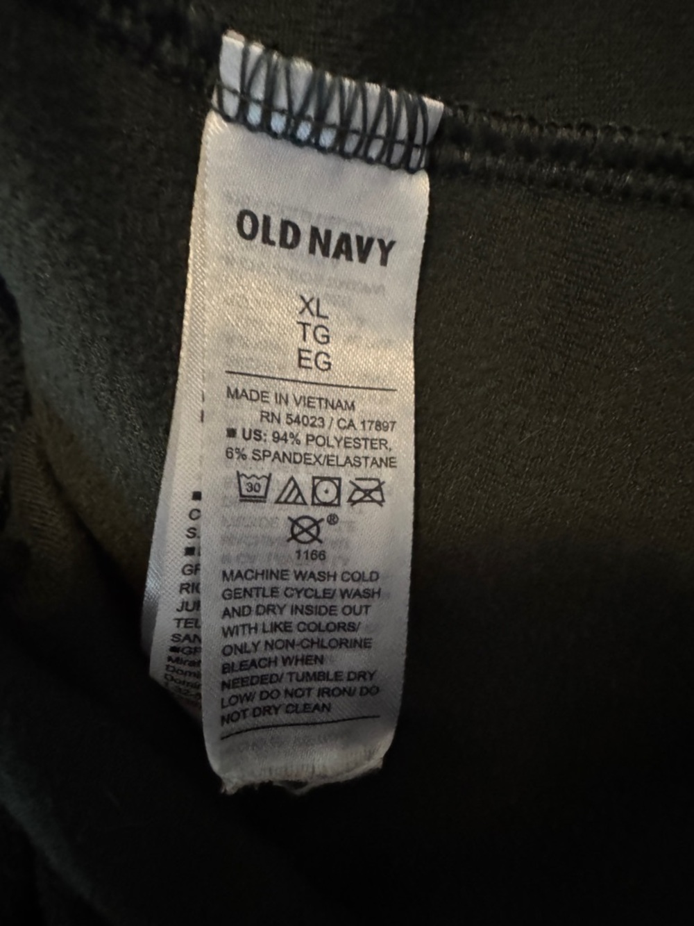 Old Navy Dark Green Velvet-Look Leggings - Picture 2 of 6